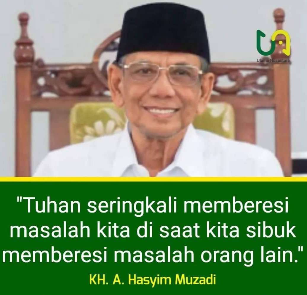 Tuhan sering kali memberisi masalah kita disaat kita sibuk memberisi masalah orang lain