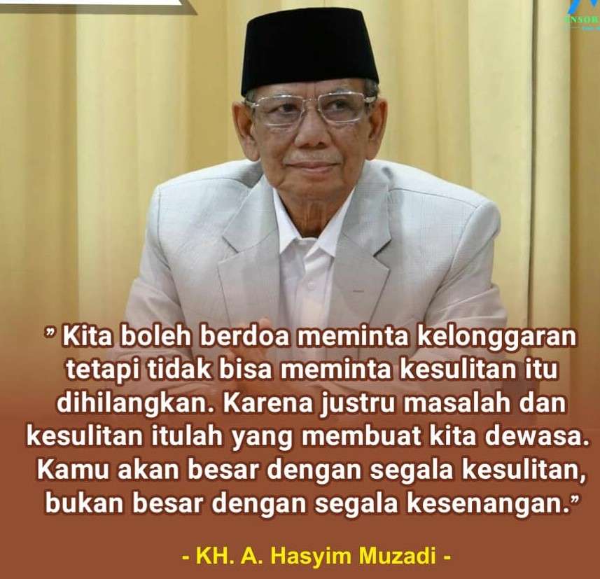 Kita boleh berdoa meminta kelongaran tapi tidak bisa meminta kesulitan itu dihilangkan