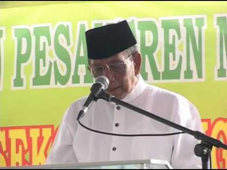 Pidato KH Hasyim Muzadi yang menghebohkan
