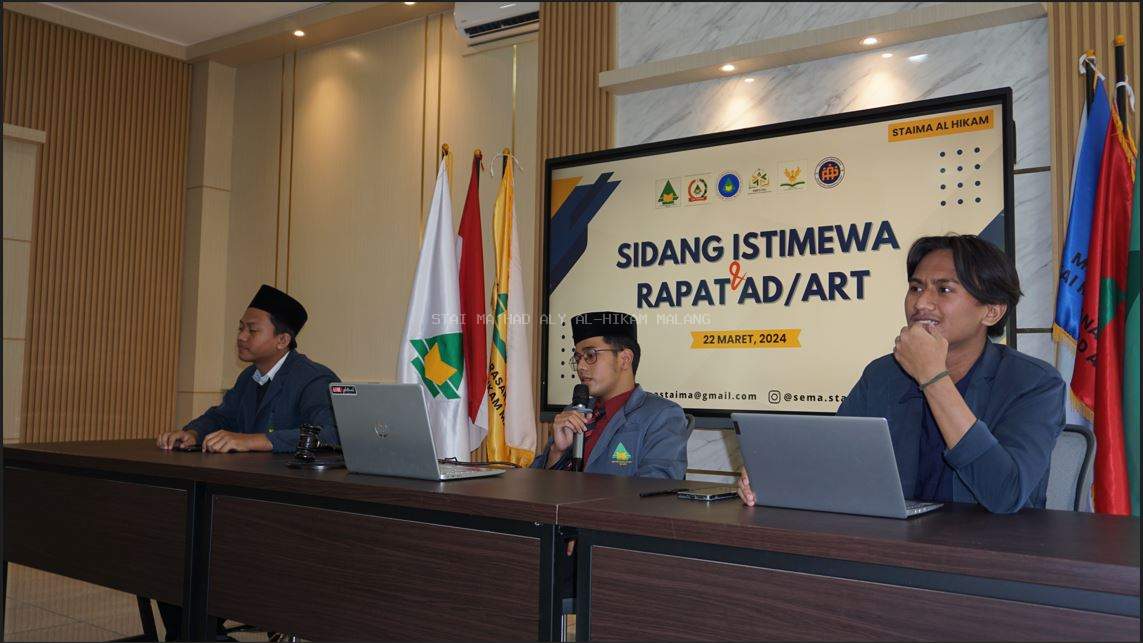 Pengangkatan Ketua Baru HMPS MPI dan Pengesahan AD/ART Warnai Sidang Istimewa Ormawa STAIMA