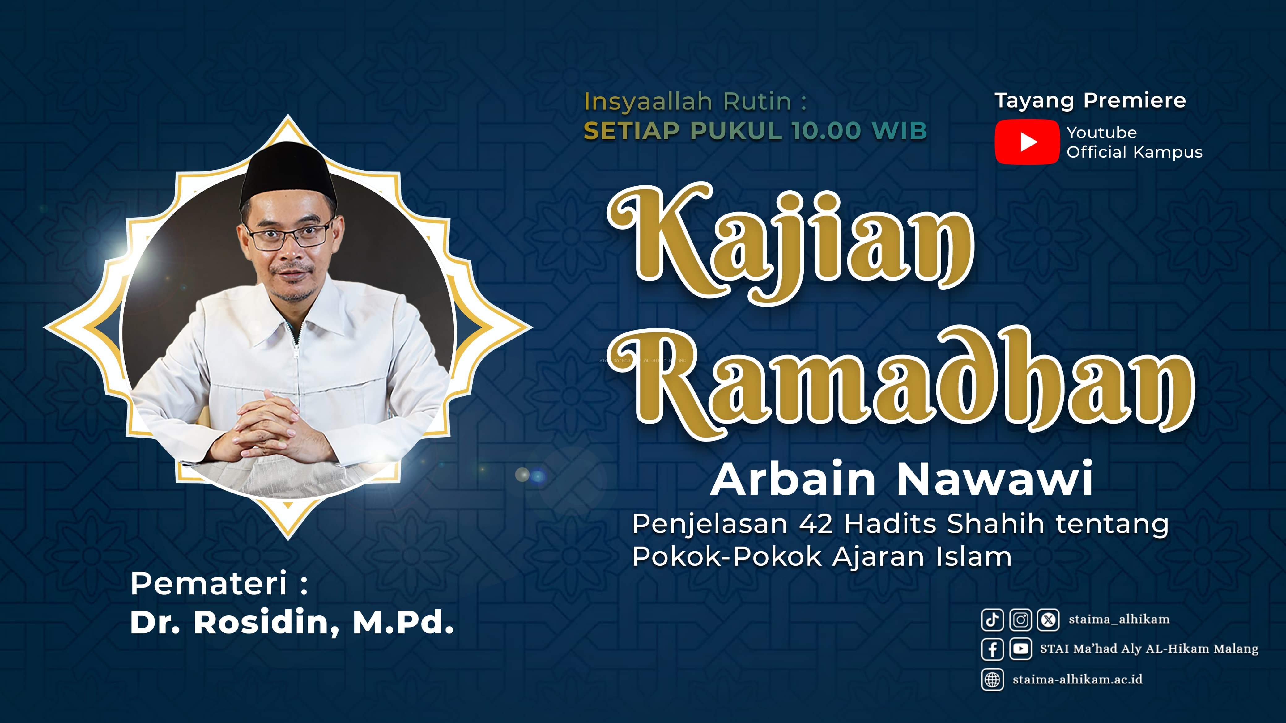 Ngaji Ramadhan 2025: Mengisi Bulan Suci dengan Ilmu Bersama STAIMA Al-Hikam Malang