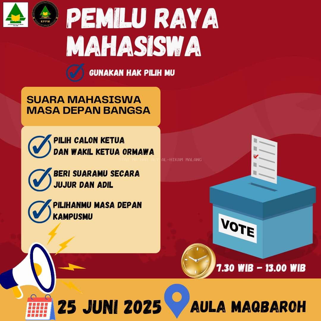 Pemilu Raya STAIMA Al-Hikam 2025: Satu Suara Menentukan Masa Depan Organisasi Mahasiswa